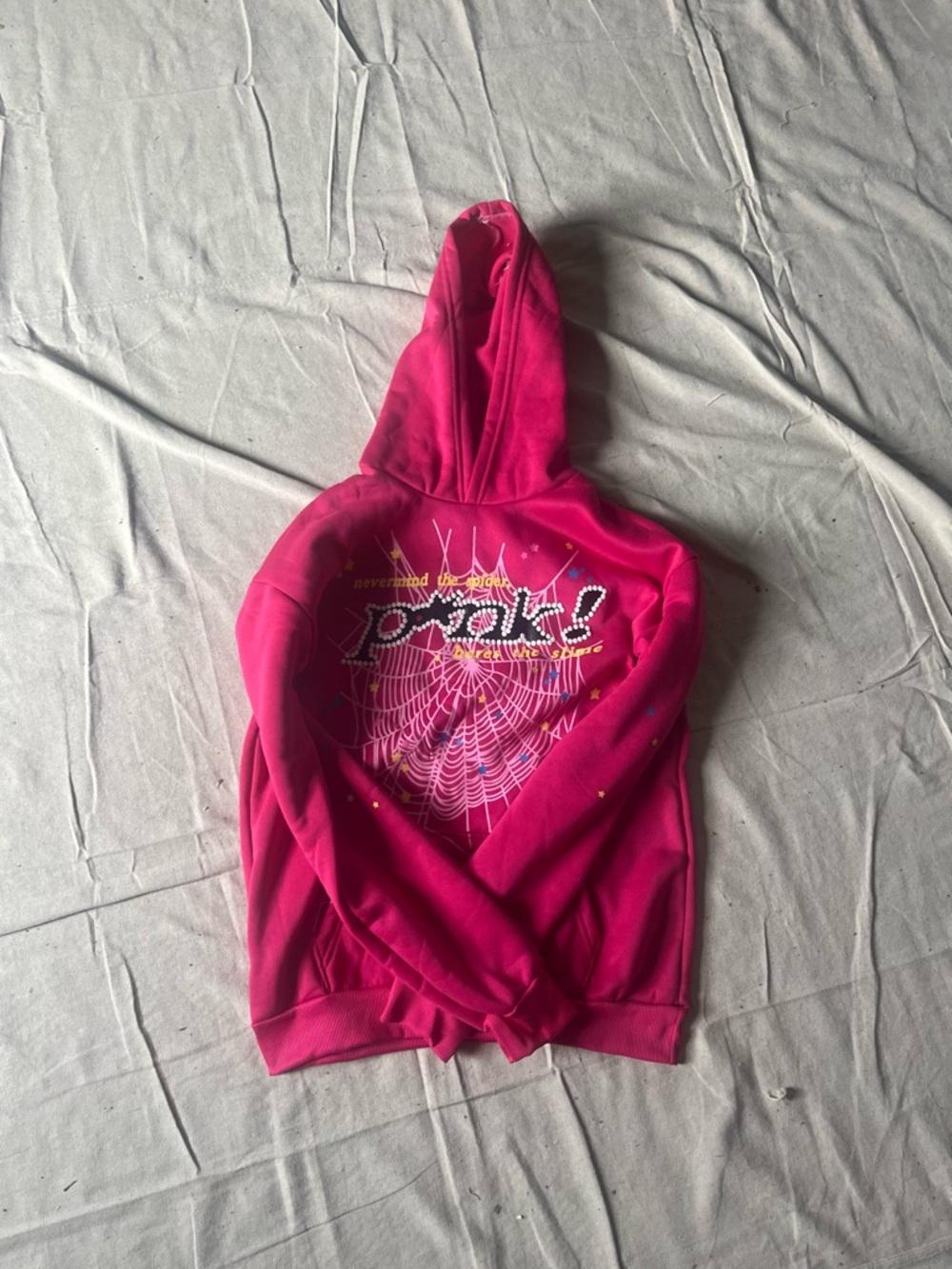 Women’s' Spider Worldwide Hot Pink Graphic Hoodie ALL SIZES